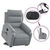vidaXL Stand up Massage Recliner Chair Light Grey Fabric