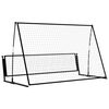 vidaXL 2 in 1 Soccer Rebounder Football Goal 202x104x120 cm Steel