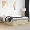 vidaXL Bed Frame without Mattress Sonoma Oak 150x200 cm King Size