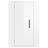 vidaXL Wall Mounted TV Cabinet High Gloss White 40x34.5x60 cm