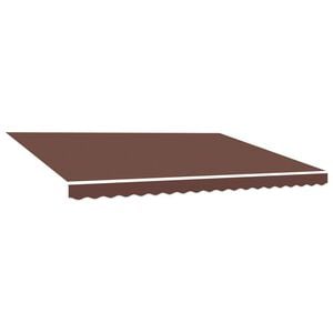 vidaXL Awning Replacement Fabric Brown 400x350 cm Polyester