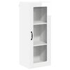 vidaXL Wall Glass Cabinet LUCCA High Gloss White 40 x 31 x 100 cm