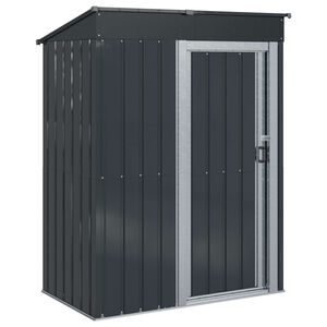 vidaXL Garden Sheds Anthracite 137 x 81 x 180 cm Metal