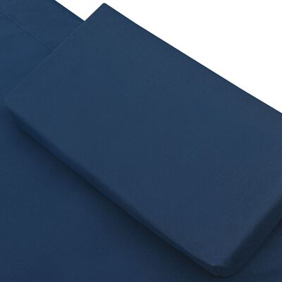 vidaXL Outdoor Lounge Bed Fabric Blue