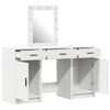vidaXL Dressing Table with Door White 50 x 41 x 135 cm Engineered Wood