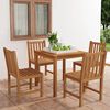 vidaXL 5 Piece Garden Dining Set 80x80 cm Solid Teak Wood