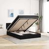 vidaXL Ottoman Bed with Mattress Black Double Velvet