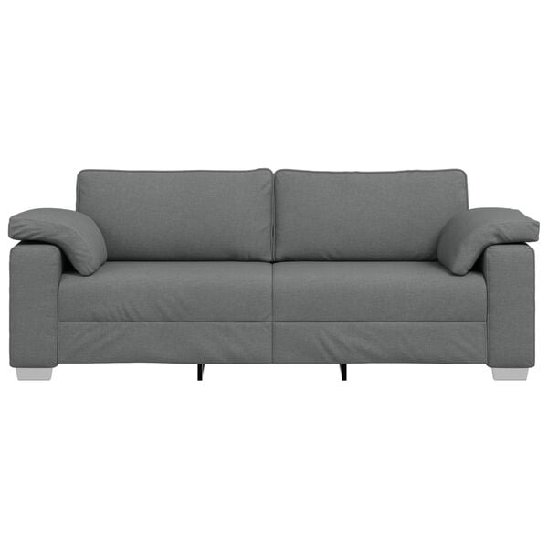 vidaXL Sofa Dark Grey 219 x 80 x 82 cm Fabric