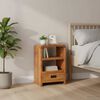 vidaXL Bedside Table 40x30x60 cm Solid Acacia Wood Honey Finish