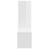 vidaXL Wall Shelf 2 pcs High Gloss White 50x15x50 cm Engineered Wood