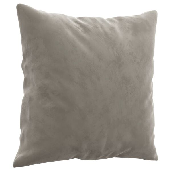 vidaXL Throw Pillows 2 pcs Light Grey 40x40 cm Velvet