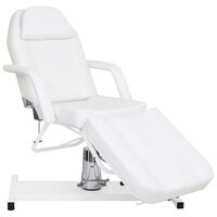 vidaXL Massage Table White 180x62x(87-112) cm