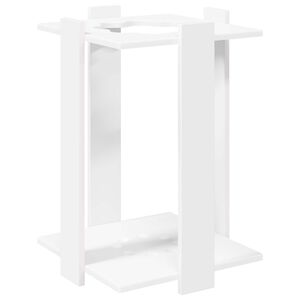 vidaXL Billiard Cue Stand Engineered Wood 42 x 43 x 60 cm White