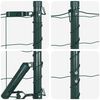 vidaXL Fence with Post Green 1.2 x 10 m Steel