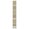 vidaXL Book Cabinet Room Divider White and Sonoma Oak 60x24x186 cm