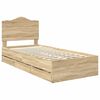 vidaXL Bed Frame with Drawer Sonoma Oak 90 x 200 cm Engineer Wood