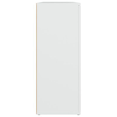 vidaXL Sideboard White 91x29.5x75 cm Engineered Wood