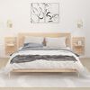 vidaXL Wall-mounted Bedside Shelves 2 pcs Solid Wood Pine