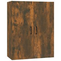 vidaXL Hanging Cabinet Smoked Oak 69,5x34x90 cm Engineered Wood
