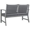 vidaXL Garden Bench 120 cm with Dark Grey Cushion Solid Acacia Wood