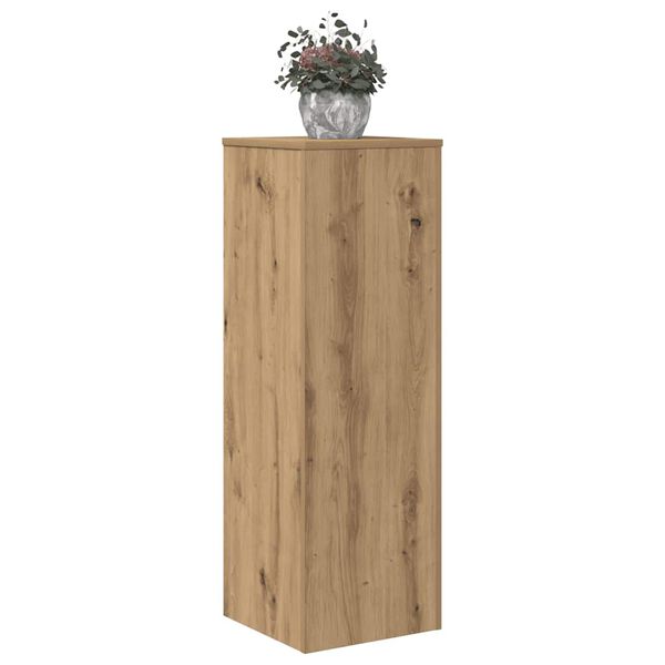vidaXL Plant Stand Artisan Oak 33x33x100 cm Engineered Wood