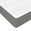 vidaXL Box Spring Bed with Mattress Dark Grey 137x187 cm Double Size Fabric