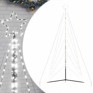 vidaXL LED Christmas Tree 615 LEDs Cold White 404,5 cm