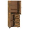 vidaXL Highboard Smoked Oak Engineered Wood