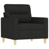 vidaXL Sofa Chair Black 60 cm Fabric
