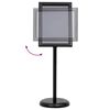vidaXL Poster Stands 2 pcs Black 45 x 32.7 x 108 cm Aluminium
