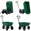 vidaXL Garden Tipping Hand Cart 300 kg 75L Green