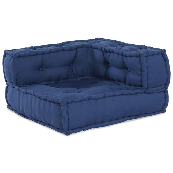 vidaXL Modular Corner Sofa Indigo 70 x 70 x 56 cm Fabric