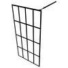 vidaXL Walk-in Shower Screen Frosted Tempered Glass 90x195 cm