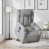 vidaXL Electric Stand up Massage Recliner Chair Light Grey Fabric