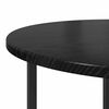 vidaXL Side Table Set 2 pcs Black oak 50 x 50 x 50 cm