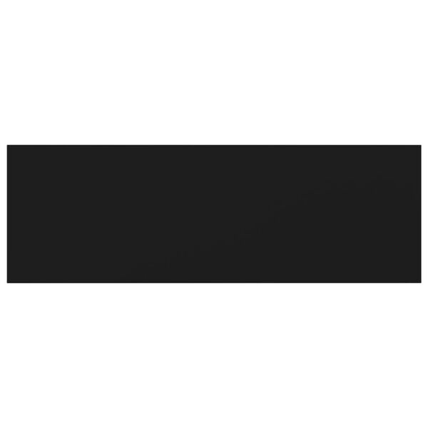 vidaXL Bookshelf Boards 4 pcs Black 60x20x1.5 cm Engineered Wood