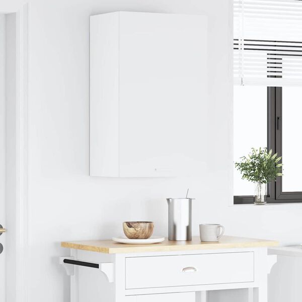vidaXL Hanging Cabinet Riga White 50 x 31 x 80 cm Engineered Wood