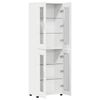 vidaXL Highboard with Shelf White 60 x 35 x 182 cm Engineered Wood