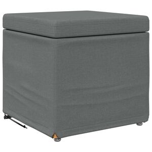vidaXL Stool Dark Grey 41 x 41 x 40 cm Fabric and Engineered Wood