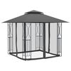 vidaXL Gazebo with Sidewalls Anthracite 300x300x270 cm Steel