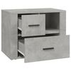 vidaXL Bedside Cabinet Concrete Grey 60x36x45 cm Engineered Wood