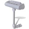 vidaXL Swimming Pool Accessory | White | Plastic | Small | Adjustable Armrests