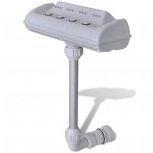 vidaXL Swimming Pool Accessory | White | Plastic | Small | Adjustable Armrests