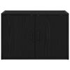 vidaXL Garage Wall Cabinets 2 pcs Black Engineered Wood