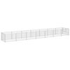 vidaXL Dog Kennel Silver 7 m&sup2; Steel