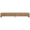 vidaXL Monitor Stand with Drawers Artisian Oak 100x27x15 cm Engineered Wood