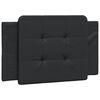 vidaXL Bed Frame without Mattress "Zadar" Black 90x190 cm Single Faux Leather
