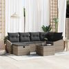 vidaXL Sofa Set with Cushion 7 pcs Poly Rattan
