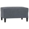 vidaXL 3 Piece Sofa Set with Cushions Dark Grey Velvet
