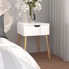 vidaXL Bedside Cabinet White 40x40x56 cm Engineered Wood
